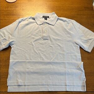 Lands' End Men's Sky Blue Polo Shirt